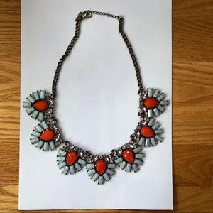 Baublebar Crystal Feather Bib Statement Necklace
